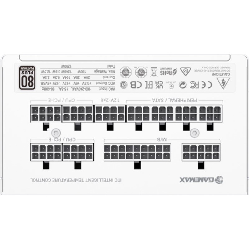 Блок живлення Gamemax 1250W GX-1250 PRO WT (ATX3.1PCIe5.1)