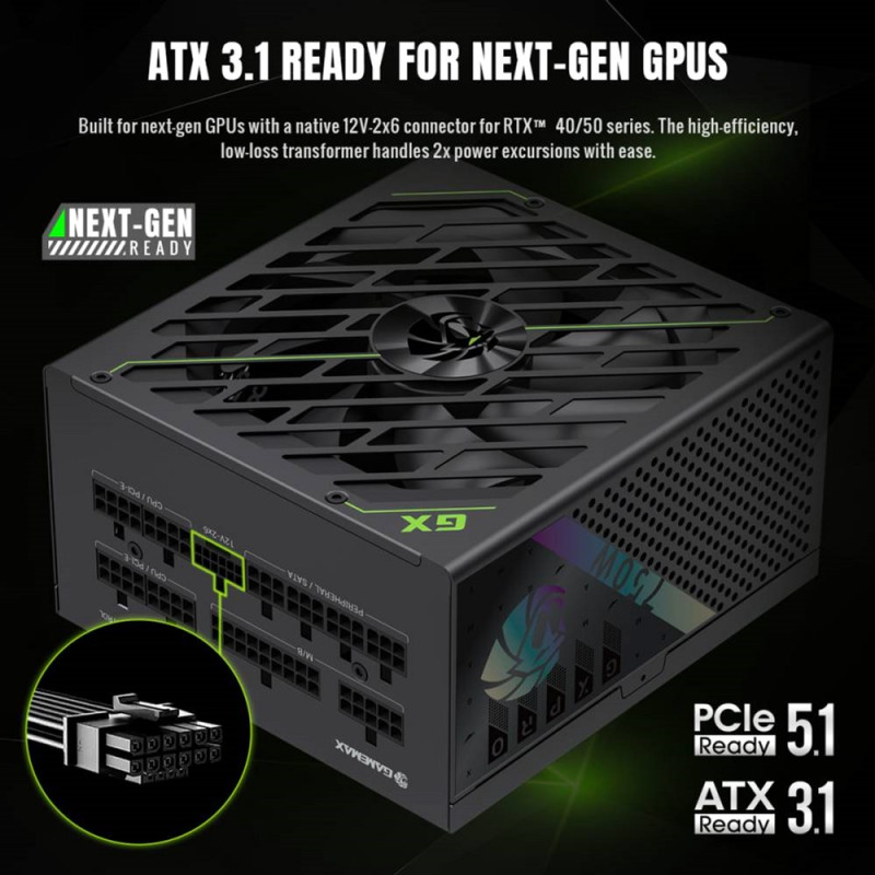 Блок живлення Gamemax 750W (GX PRO 750G)