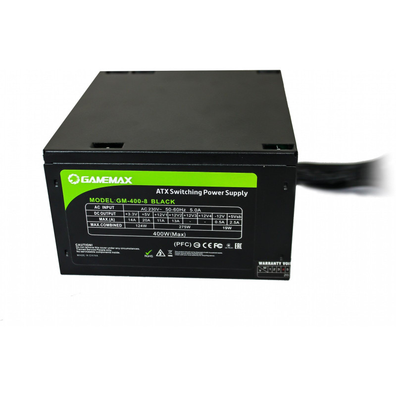 Блок живлення Gamemax GM-400-8CM Black