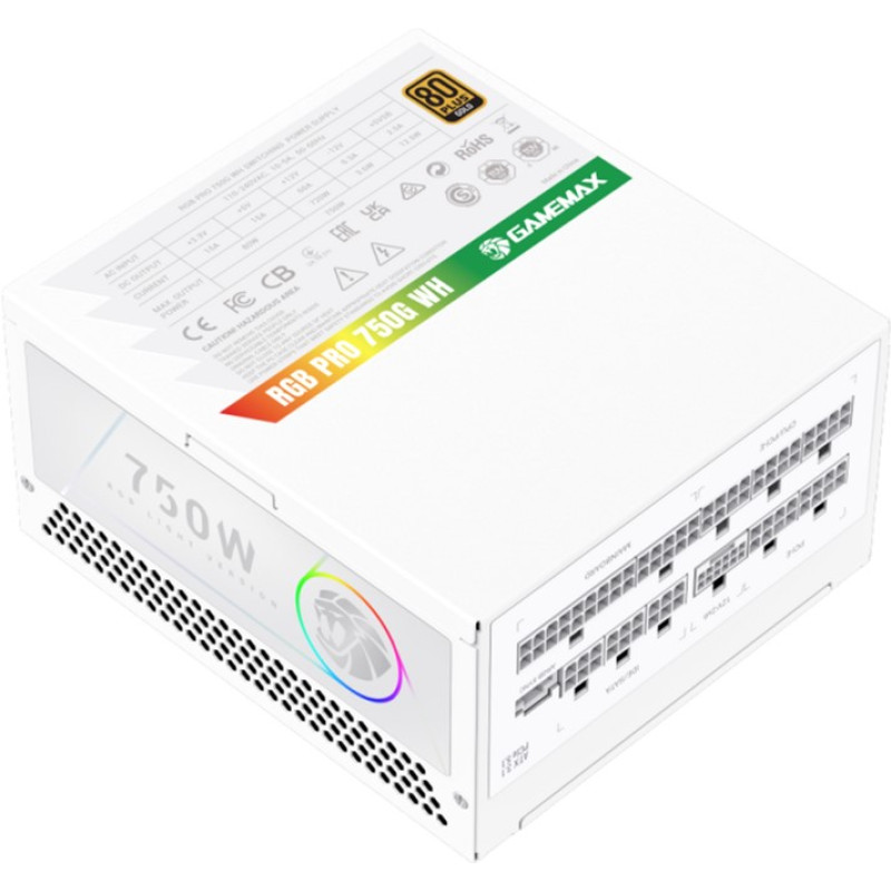 Блок живлення Gamemax 750W (RGB PRO 750G WH)