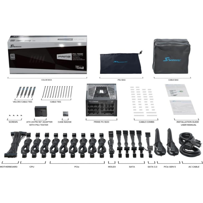 Блок живлення SEASONIC PRIME PX 1600-ATX31