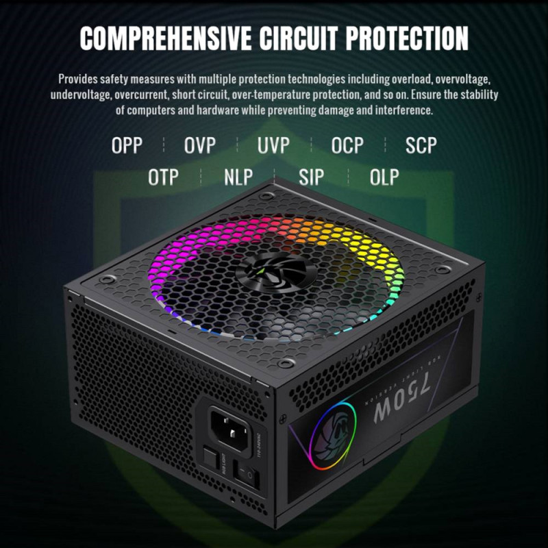 Блок живлення Gamemax 750W (RGB 750G)