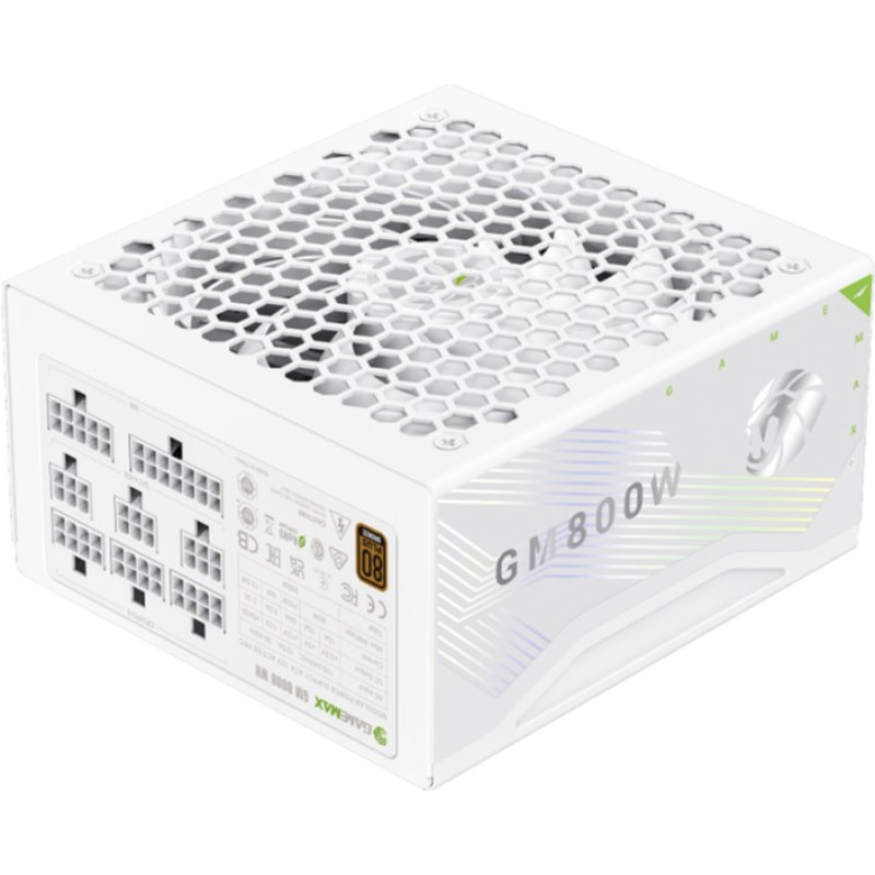 Блок живлення Gamemax 800W (GM 800B WH Fully-modular New)