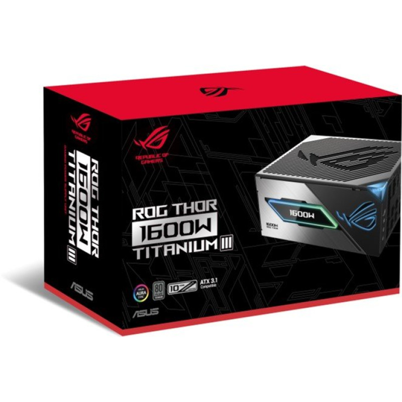 Блок живлення ASUS ROG THOR 1600W 80+ Titanium (ROG-THOR-1600T3-GAMING)