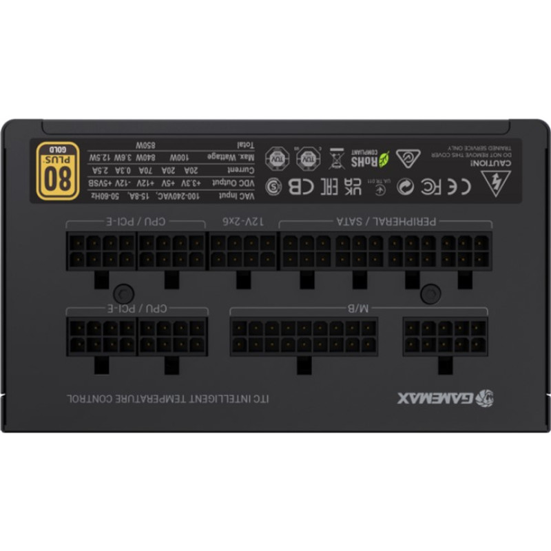 Блок живлення Gamemax 850W GX-850 PRO BK (ATX3.1PCIe5.1)