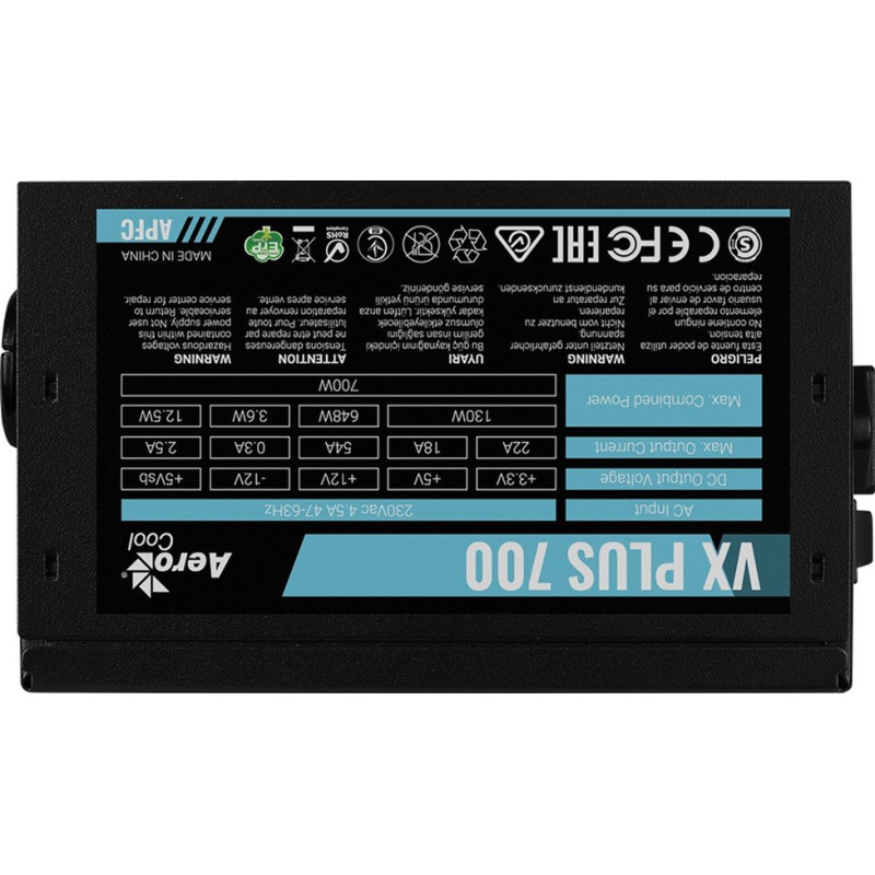 Блок живлення AeroCool VX Plus Stealth 700 (ACPN-VS70AEY.12)