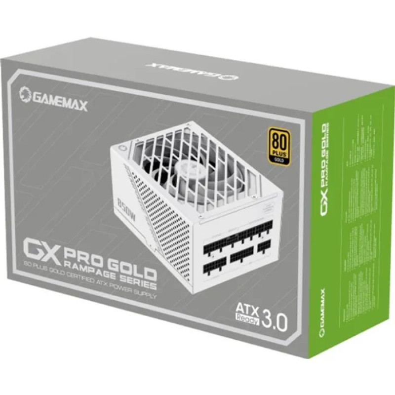 Блок живлення Gamemax 850W (GX-850 PRO WT (ATX3.1PCIe5.1)