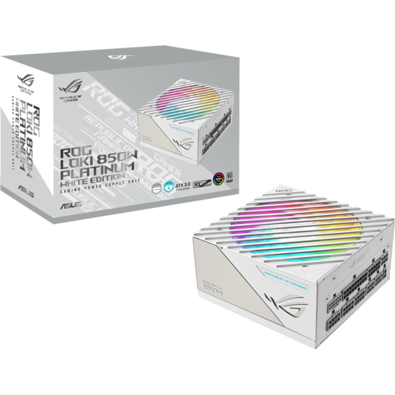 Блок живлення Asus ROG-LOKI-850P-WHITE-SFX-L-GAMING PCIE5 850W Platinum (90YE00N2-B0NA00)