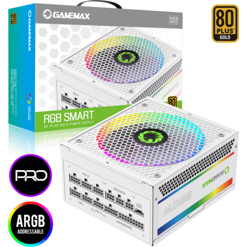 Блок живлення GAMEMAX RGB850 PRO WH