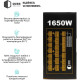 Блок живлення QUBE 1650W 80+ GOLD (QBF-HP1-1650GD-14C)