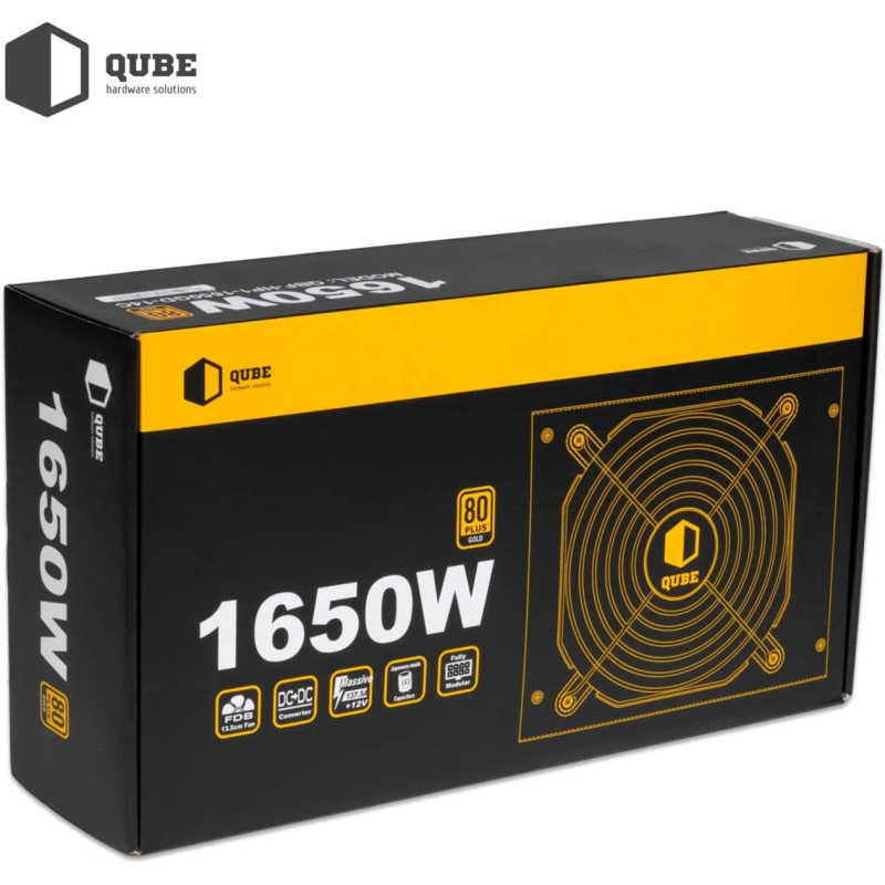 Блок живлення QUBE 1650W 80+ GOLD (QBF-HP1-1650GD-14C)