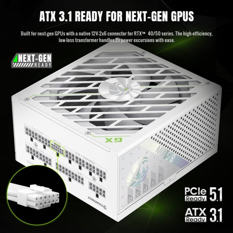 Блок живлення GAMEMAX GX PRO 850G WH