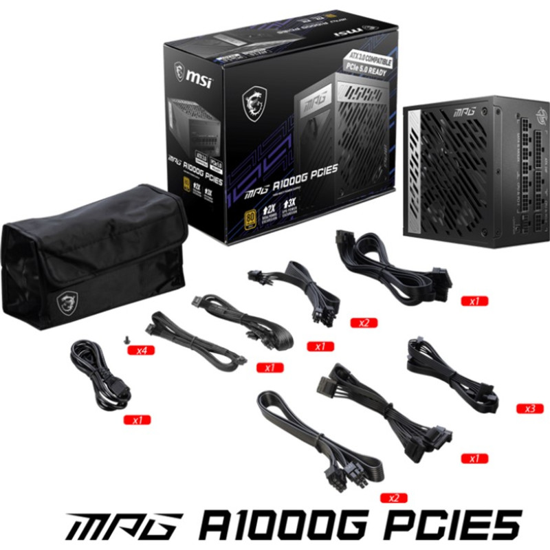 Блок живлення MSI MPG A1000G PCIE5 1000W