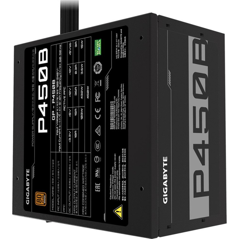 Блок живлення GIGABYTE P450B 450W 80+Bronze GP-P450B