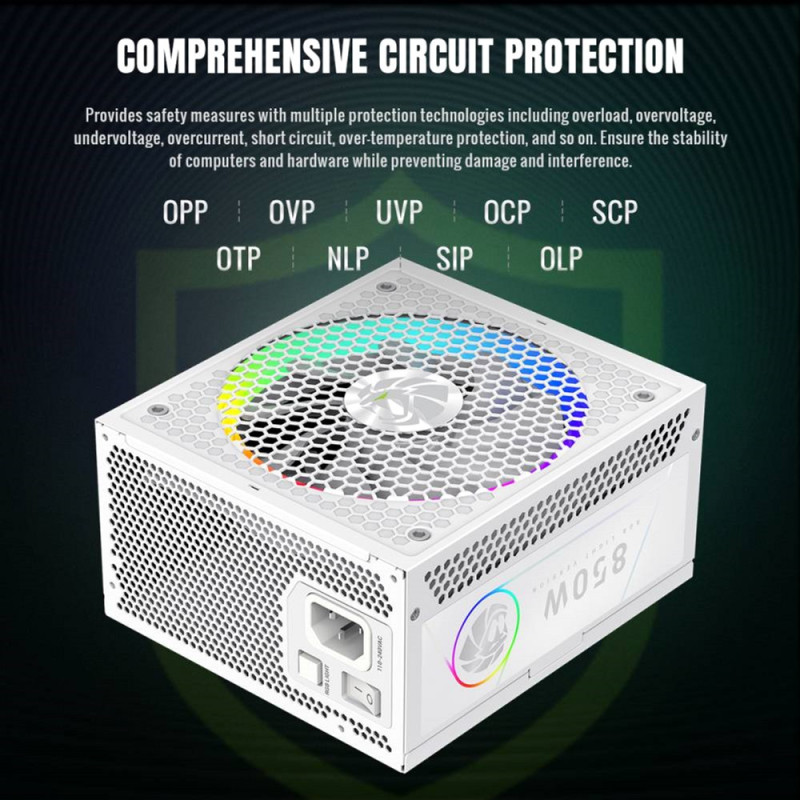 Блок живлення GAMEMAX RGB 850G WH