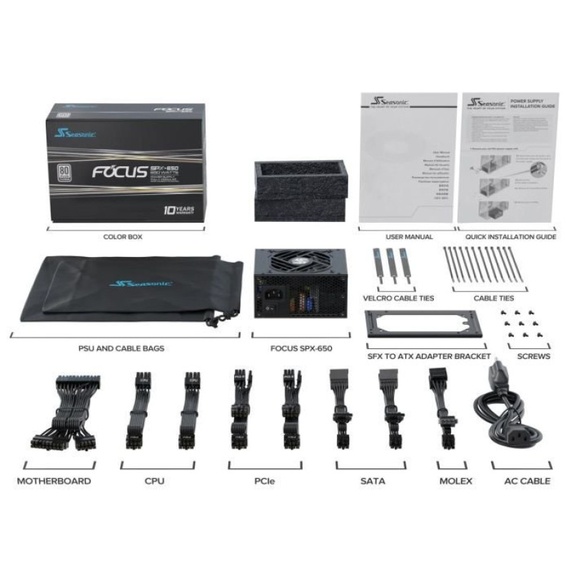 Блок живлення SEASONIC FOCUS-SPX-650