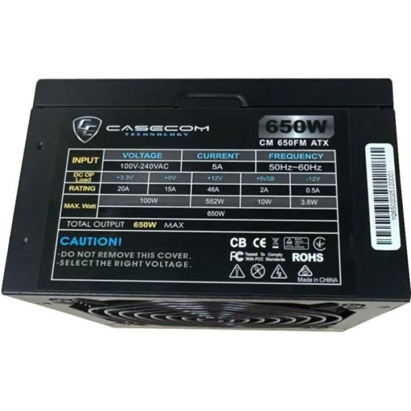 Блок живлення Casecom CM 650FM ATX