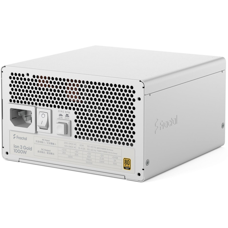 Блок живлення Fractal Design Ion 3 Gold 1000W White (FD-P-IA3G-101-EU-WT)