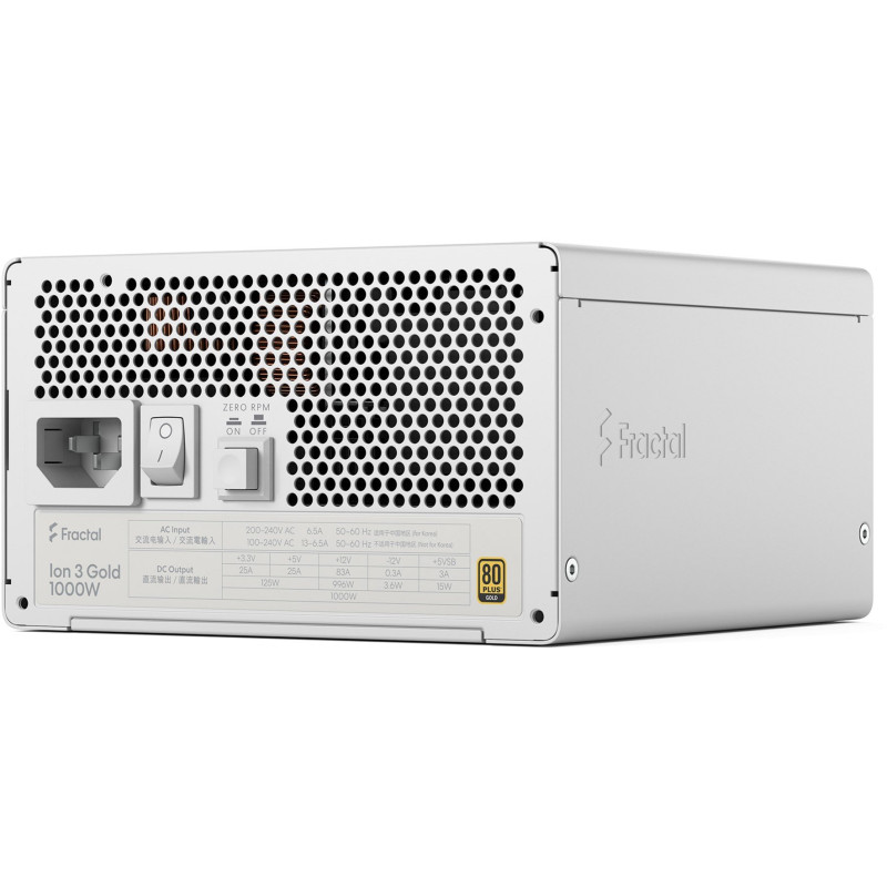 Блок живлення Fractal Design Ion 3 Gold 1000W White (FD-P-IA3G-101-EU-WT)