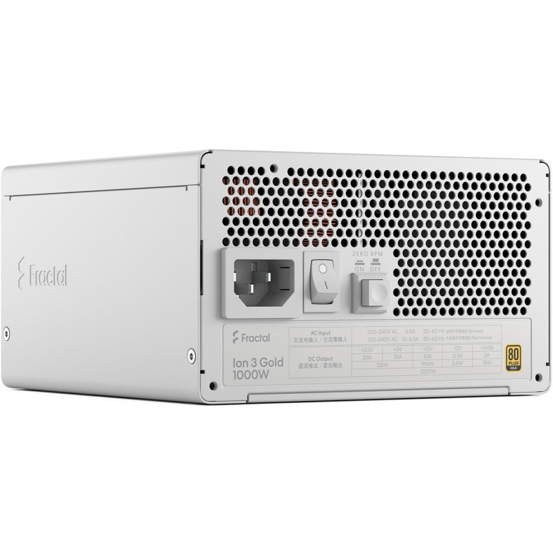 Блок живлення Fractal Design Ion 3 Gold 1000W White (FD-P-IA3G-101-EU-WT)