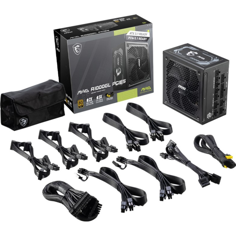 Блок живлення MSI MAG A1000GL PCIE5 1000W