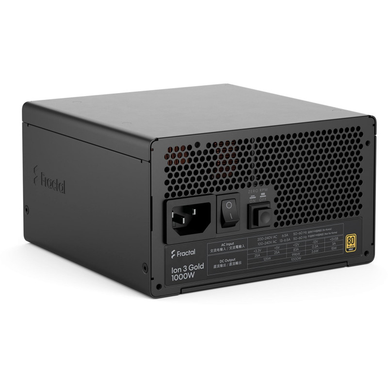 Блок живлення Fractal Design Ion 3 Gold 1000W Black (FD-P-IA3G-100-EU)