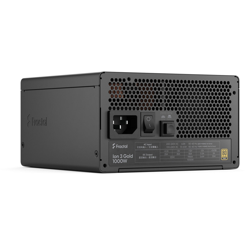 Блок живлення Fractal Design Ion 3 Gold 1000W Black (FD-P-IA3G-100-EU)