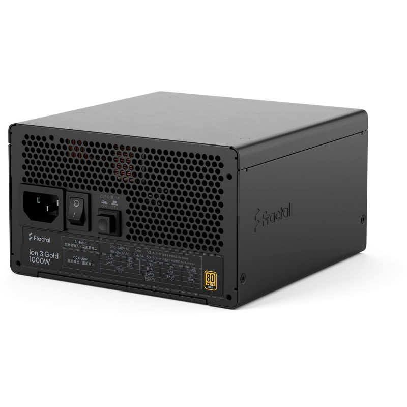Блок живлення Fractal Design Ion 3 Gold 1000W Black (FD-P-IA3G-100-EU)