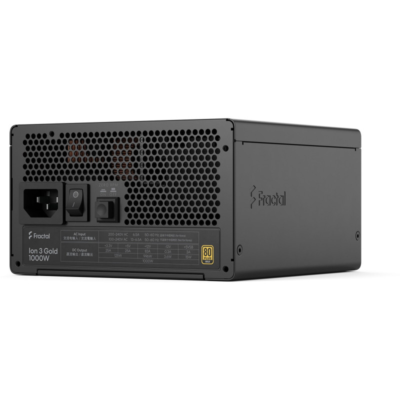 Блок живлення Fractal Design Ion 3 Gold 1000W Black (FD-P-IA3G-100-EU)