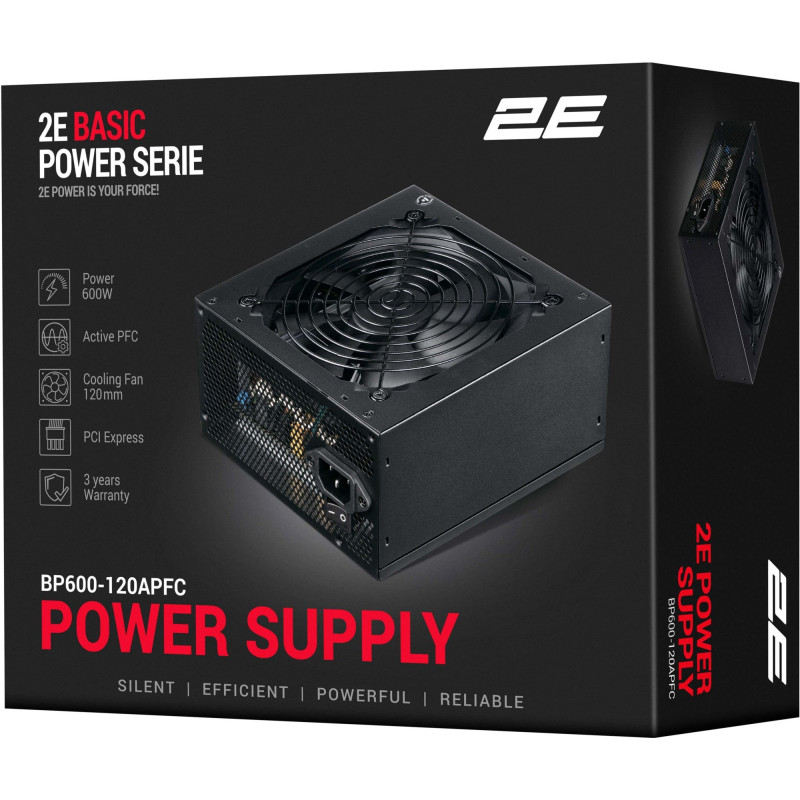 Блок живлення 2E BASIC POWER 600W (2E-BP600-120APFC)