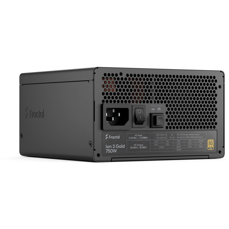 Блок живлення Fractal Design Ion 3 Gold 750W Black (FD-P-IA3G-750-EU)