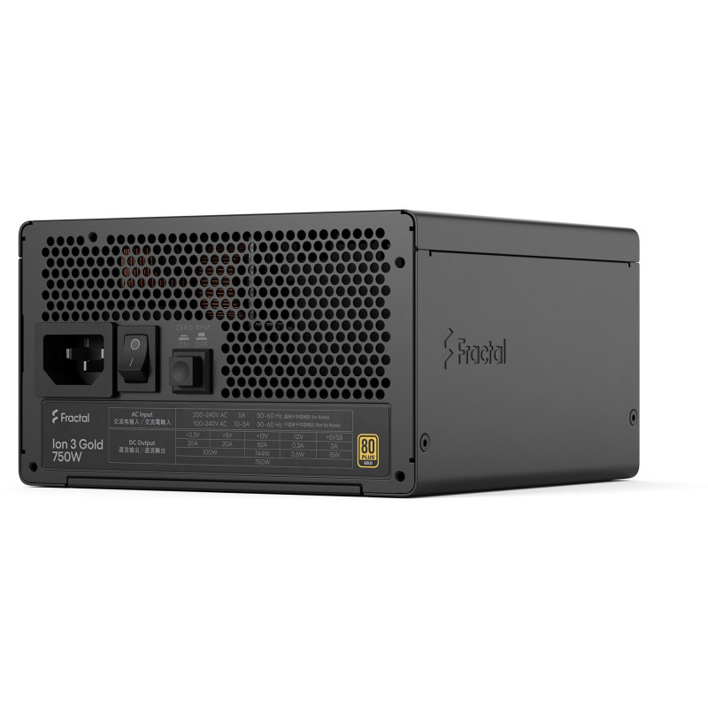 Блок живлення Fractal Design Ion 3 Gold 750W Black (FD-P-IA3G-750-EU)