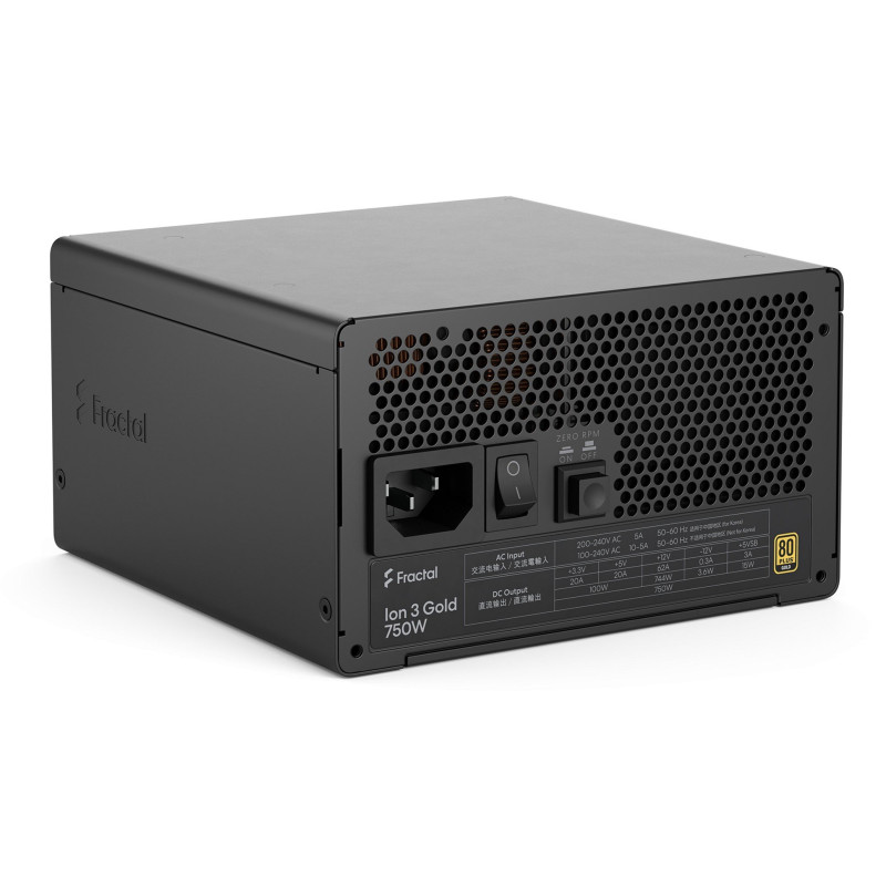 Блок живлення Fractal Design Ion 3 Gold 750W Black (FD-P-IA3G-750-EU)