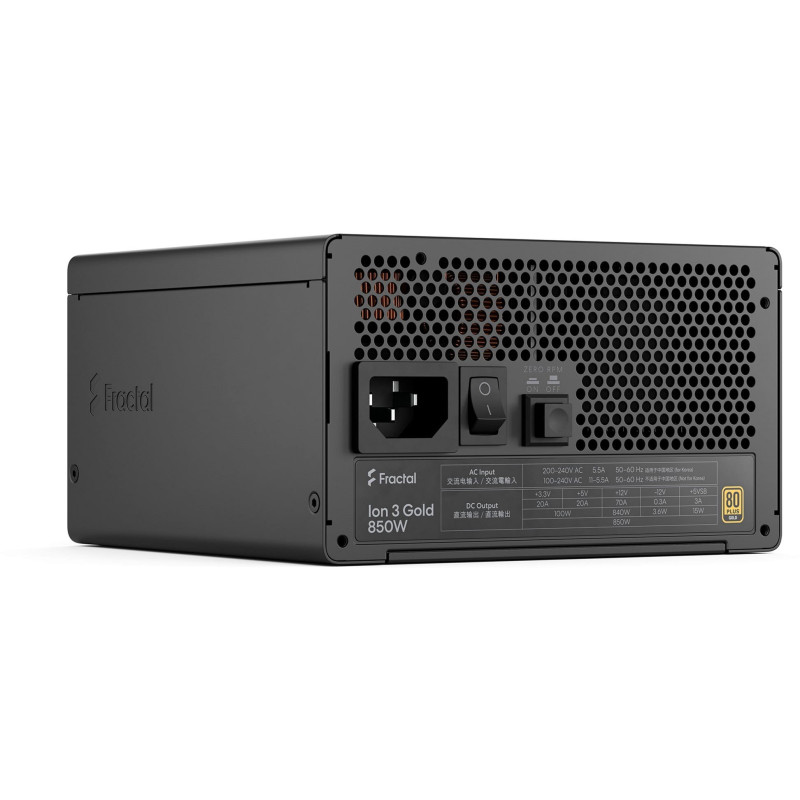 Блок живлення Fractal Design Ion 3 Gold 850W Black (FD-P-IA3G-850-EU)