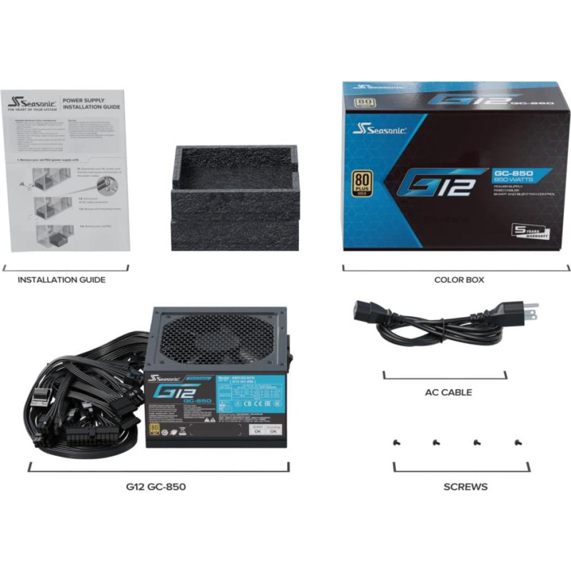 Блок живлення Seasonic G12 GC 850W (SSP-850RT2)
