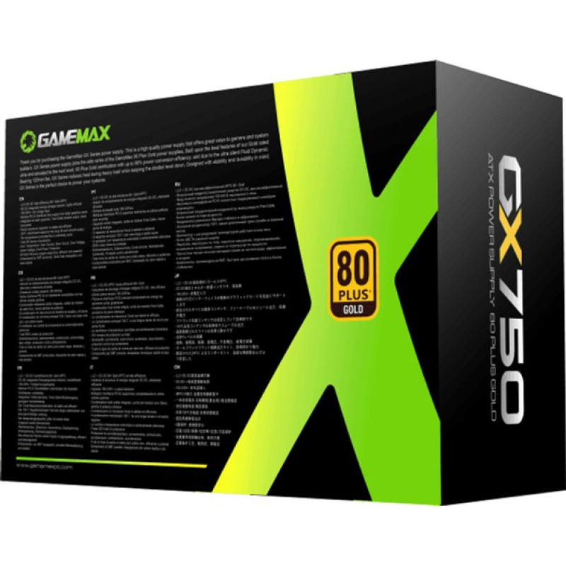 Блок живлення Gamemax 750W (GX-750 Modular)