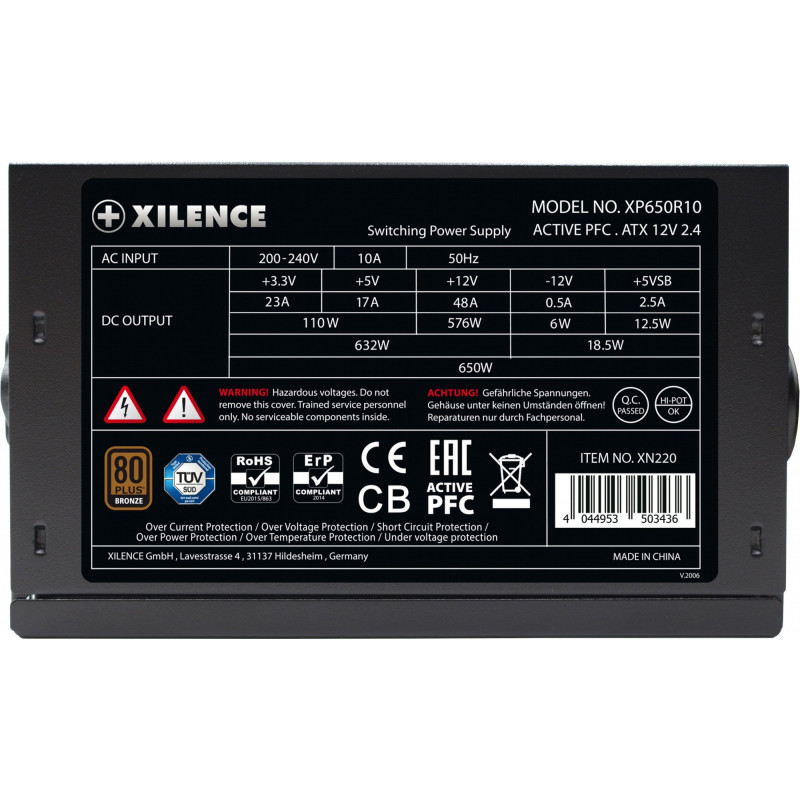 Блок живлення Xilence XP650R10 Gaming series