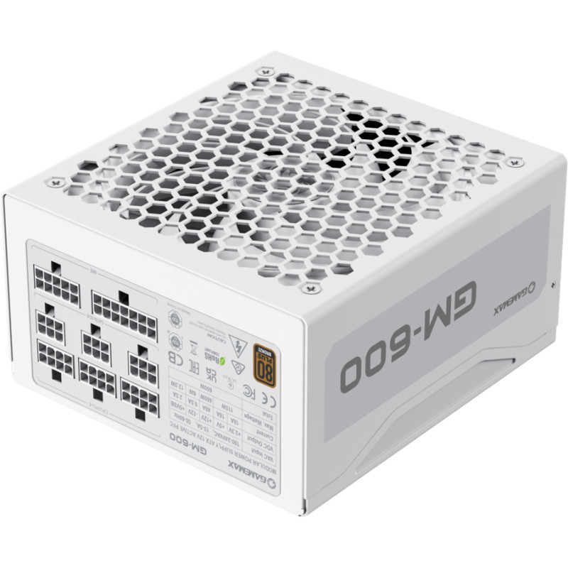 Блок живлення GAMEMAX GM-600 Modular white
