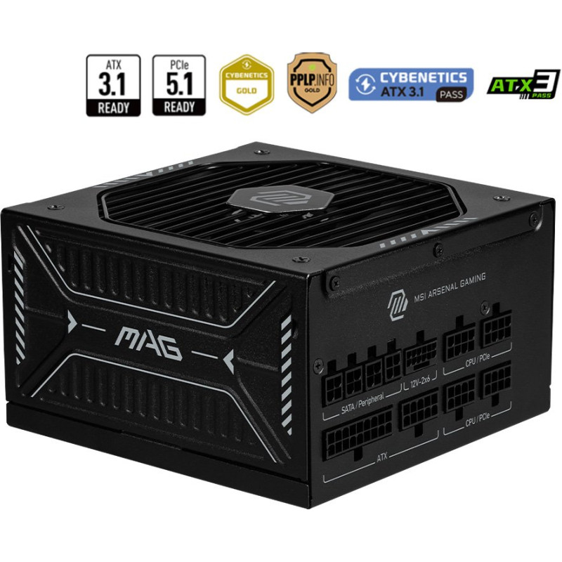 Блок живлення MSI MAG A850GLS PCIE5