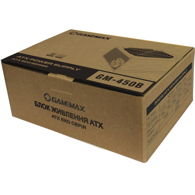Блок живлення Gamemax 450W (GM-450B)