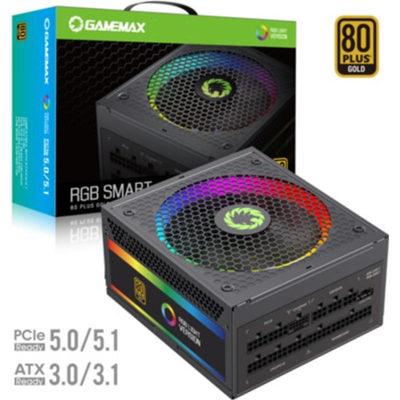 Блок живлення GAMEMAX RGB1050 PRO (ATX3.1 PCIe5.1)