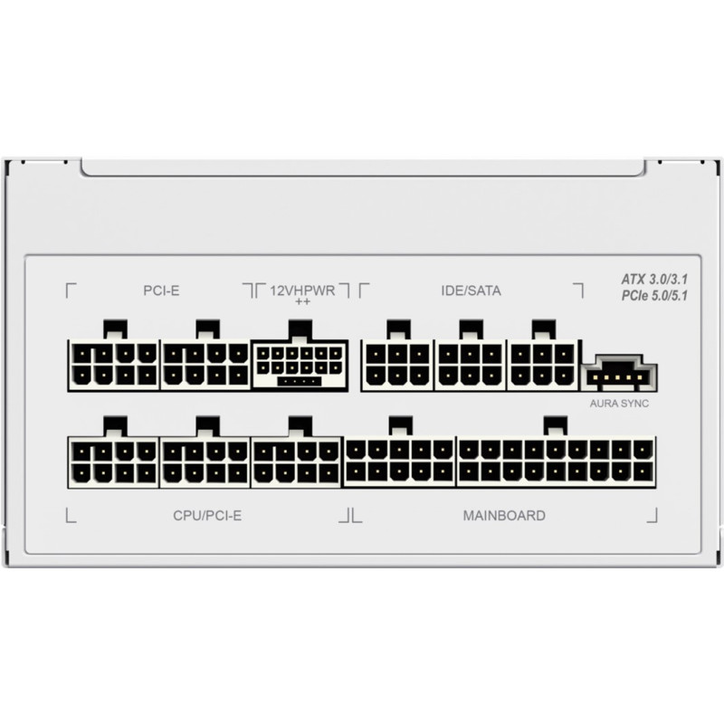 Блок живлення GAMEMAX RGB1050 PRO WH (ATX3.0/3.1 PCI)