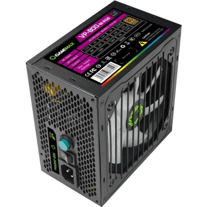 Блок живлення Gamemax 800W (VP-800-M-RGB)
