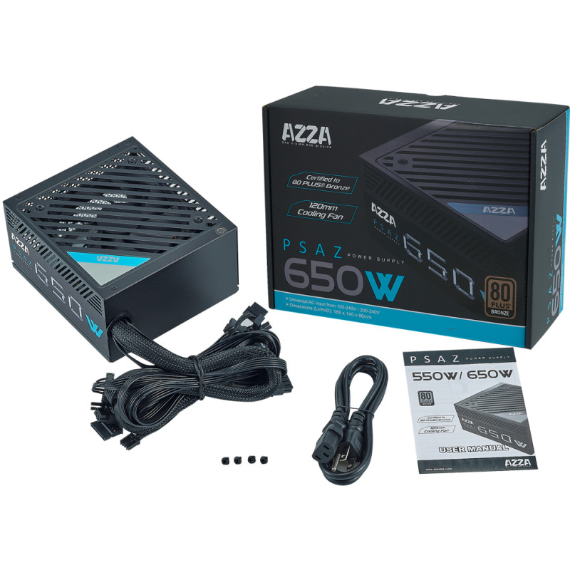 Блок живлення AZZA ATX 650W PSAZ-650W 