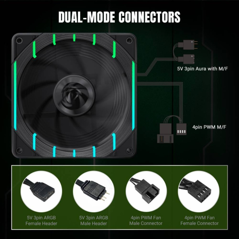 Кулер GameMax Tornado T12 ARGB-R