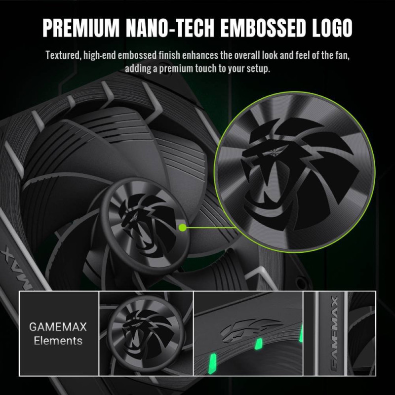 Кулер GameMax Tornado T12 ARGB-R