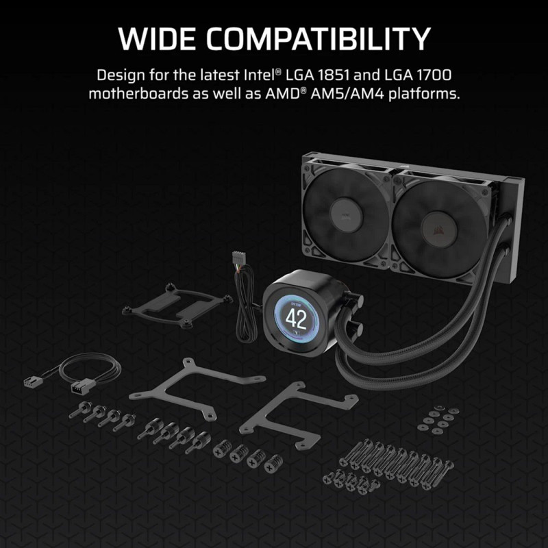 Система водяного охолодження Corsair Nautilus 240 RS LCD (CW-9061031-WW)