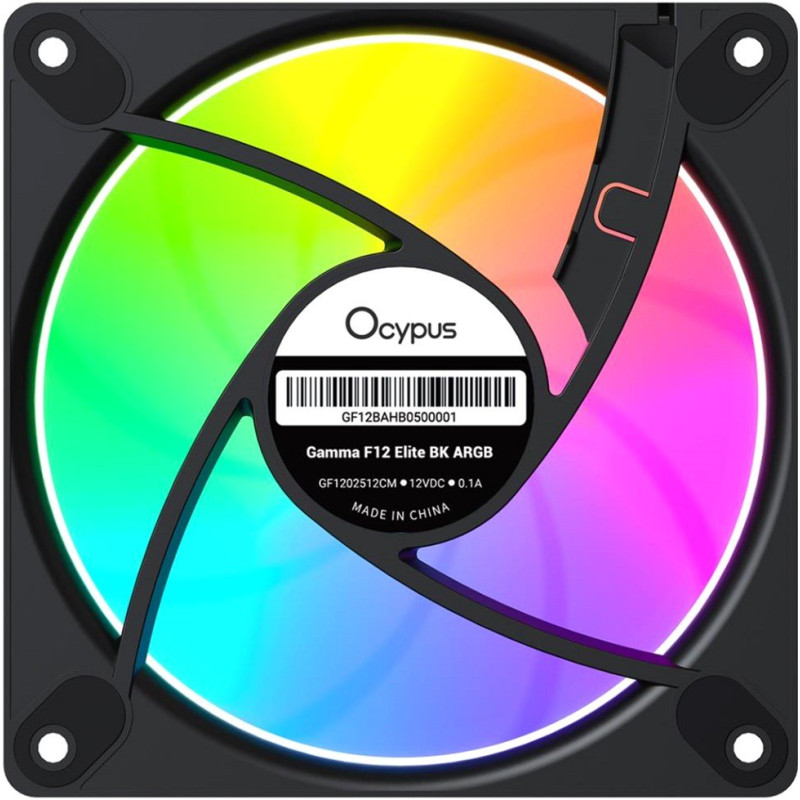 Кулер Ocypus Gamma F12 Elite ARGB Black (GAMMA-F12-BK1AM00E-GL)