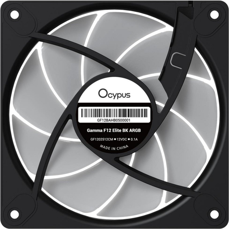 Кулер Ocypus Gamma F12 Elite ARGB Black (GAMMA-F12-BK1AM00E-GL)