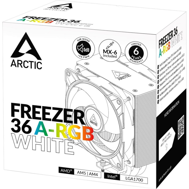 Кулер для процесора Arctic Freezer 36 A-RGB White (ACFRE00125A)